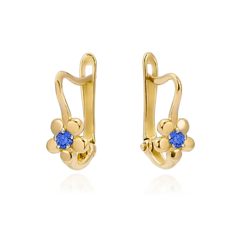children-s-gold-english-clasp-earrings-with-zirconia-k611-14k-585