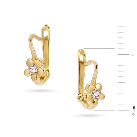 children-s-gold-english-clasp-earrings-with-zirconia-k611-14k-585