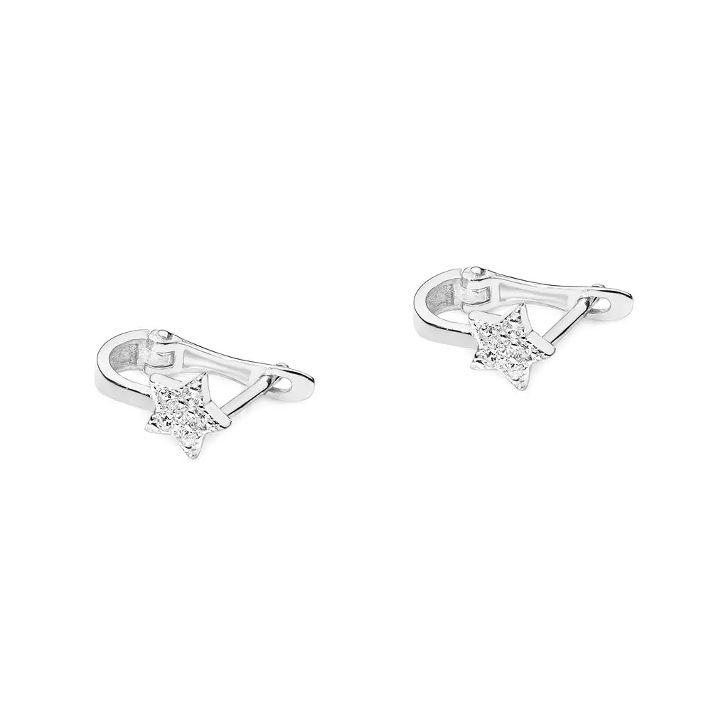 Ohrringe aus 585er Gelbgold mit Diamant im Brillantschliff
