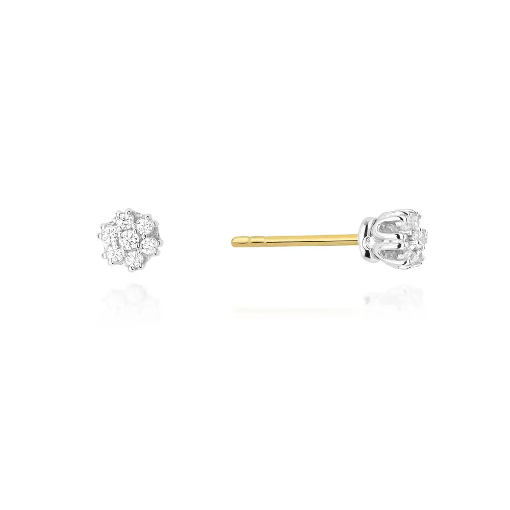 Ohrstecker aus 585er Gelbgold mit Diamant im Brillantschliff 0,20ct