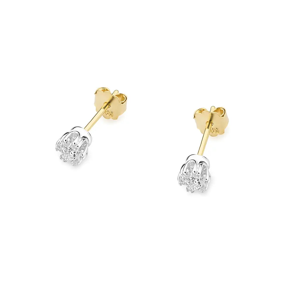 Ohrstecker aus 585er Gelbgold mit Diamant im Brillantschliff 0,20ct
