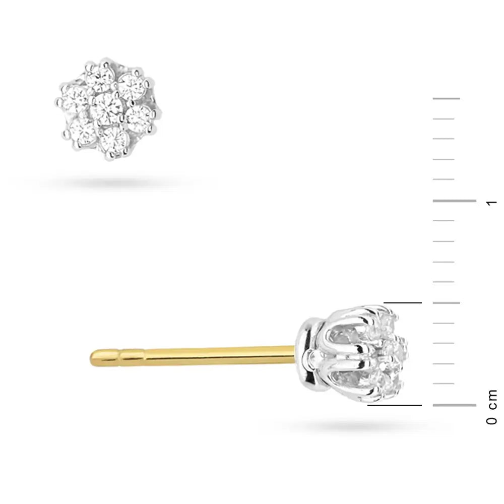 Ohrstecker aus 585er Gelbgold mit Diamant im Brillantschliff 0,20ct