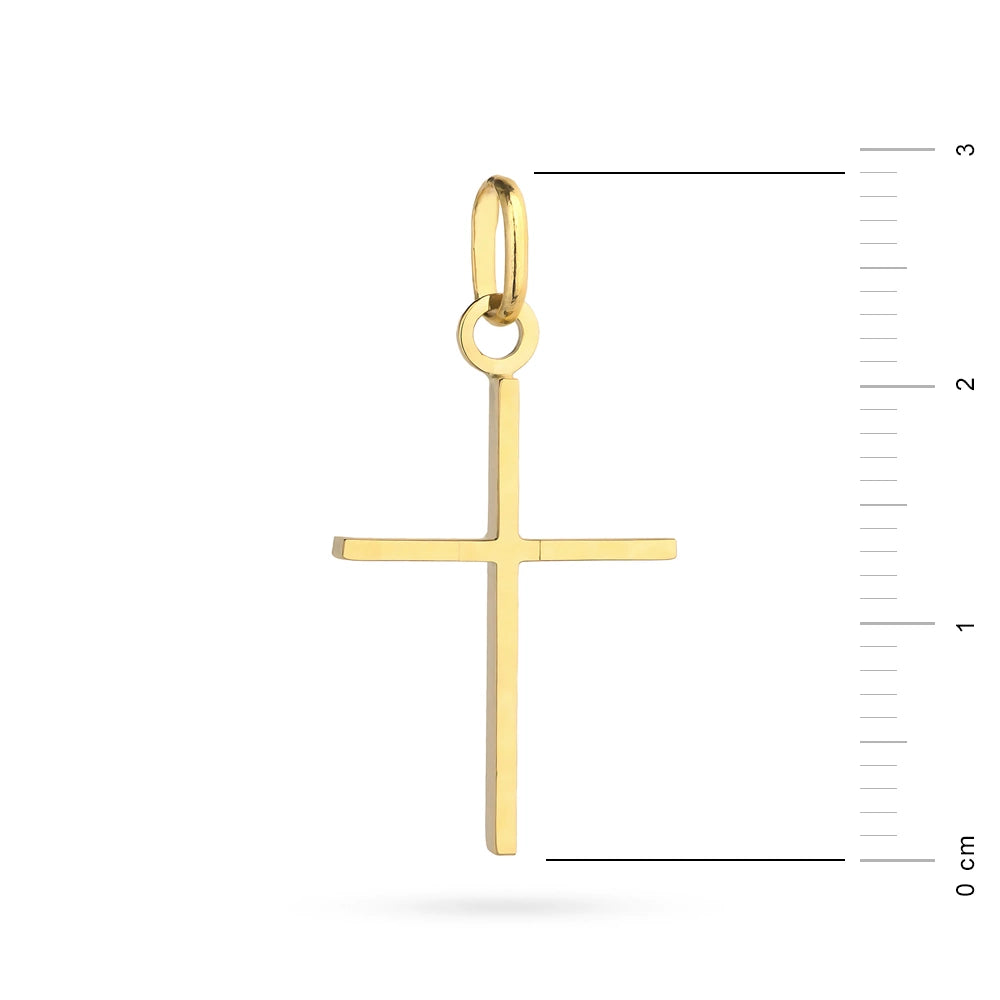 goldenes Kreuzanhänger mit Jesus Christus kr-gw-082-585