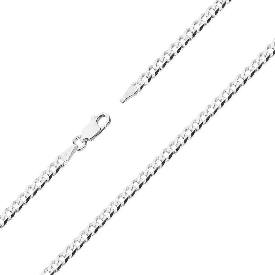 Herren-Silber-Flachpanzerkette 3,2 mm L049 925