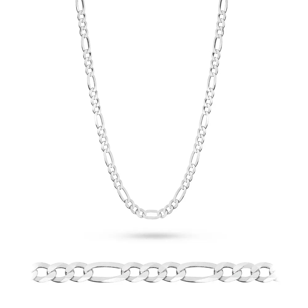 Herren-Silber-Figaro-Kette 5,0 mm L099 925