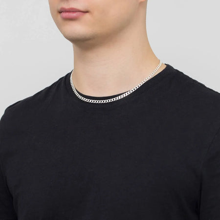 Herren-Silberpanzerkette 4,2 mm L218 925