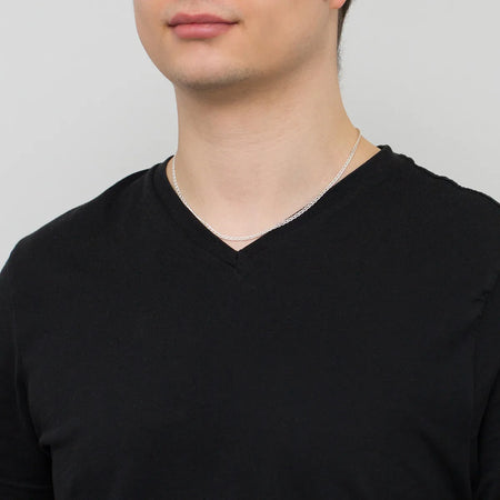 Herren-Silberpanzerkette 2,8 mm L232 925