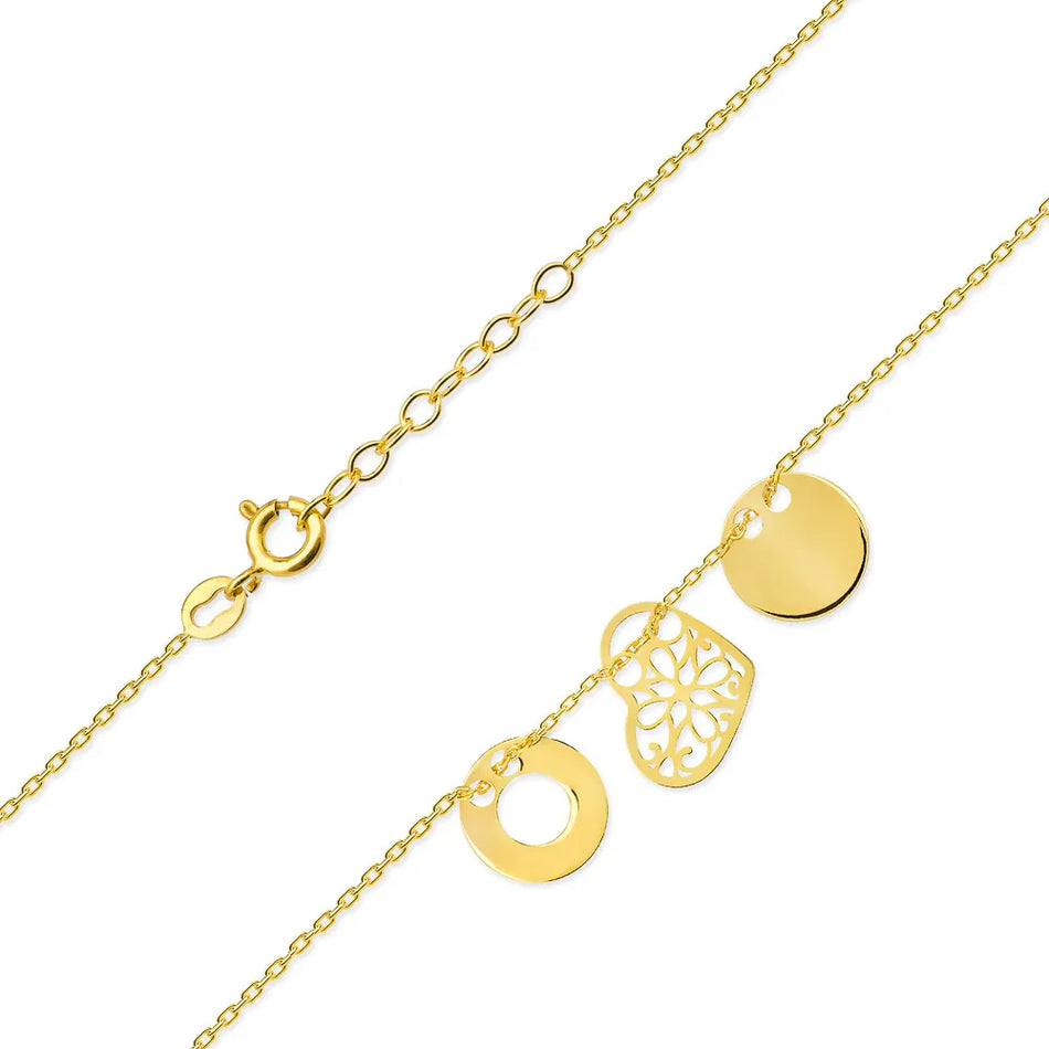 Gold-plated Silver Necklace Heart