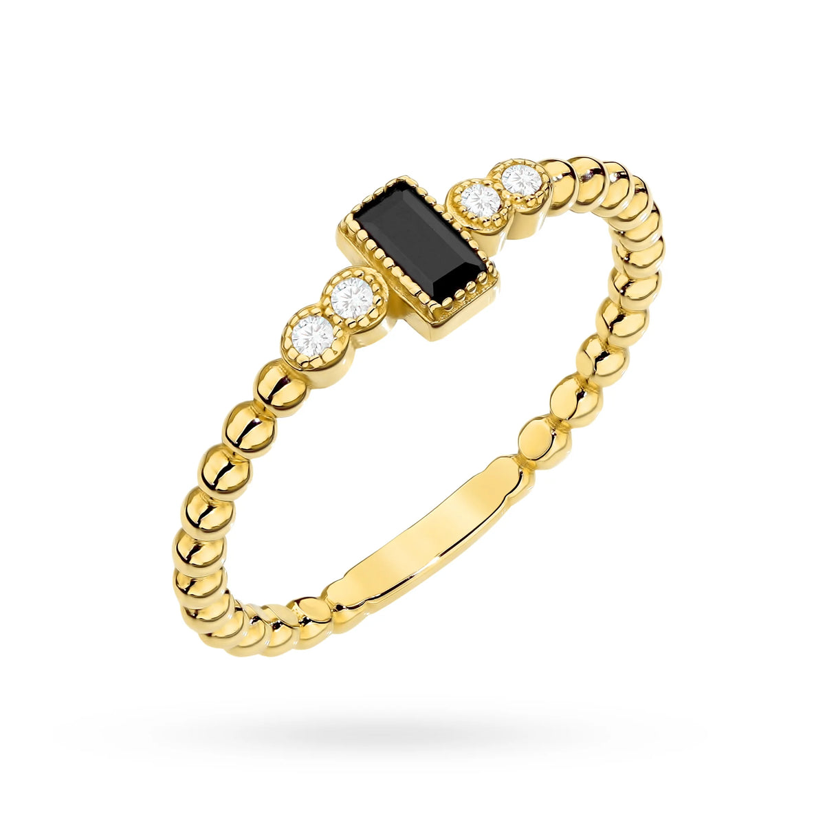 Ring aus 585er Gelbgold mit Zirkonia