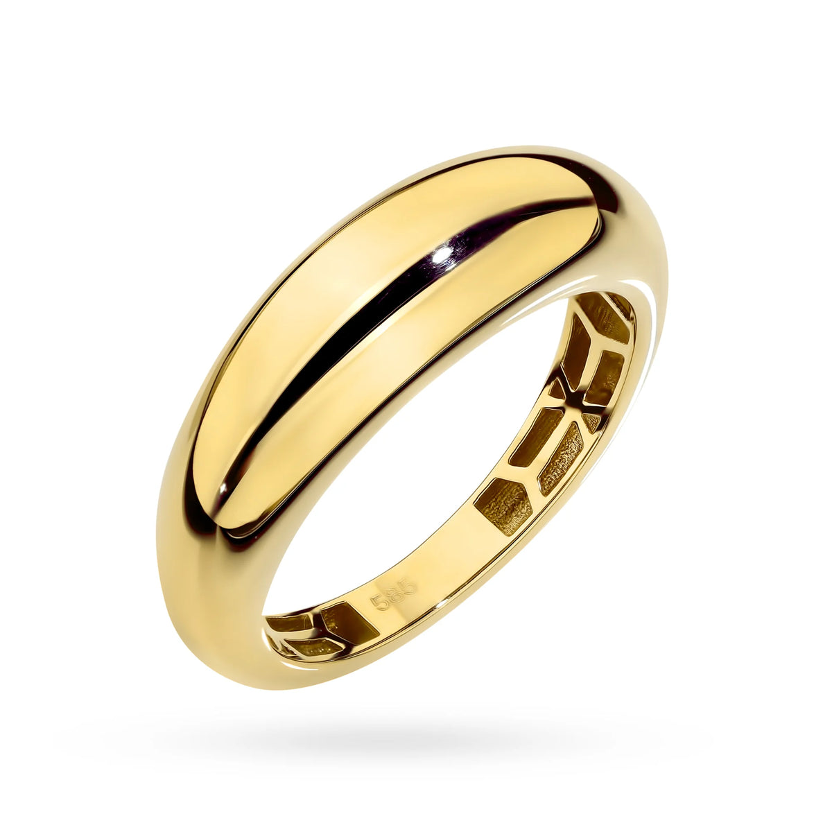 Ring aus 585er Gelbgold mit Zirkonia
