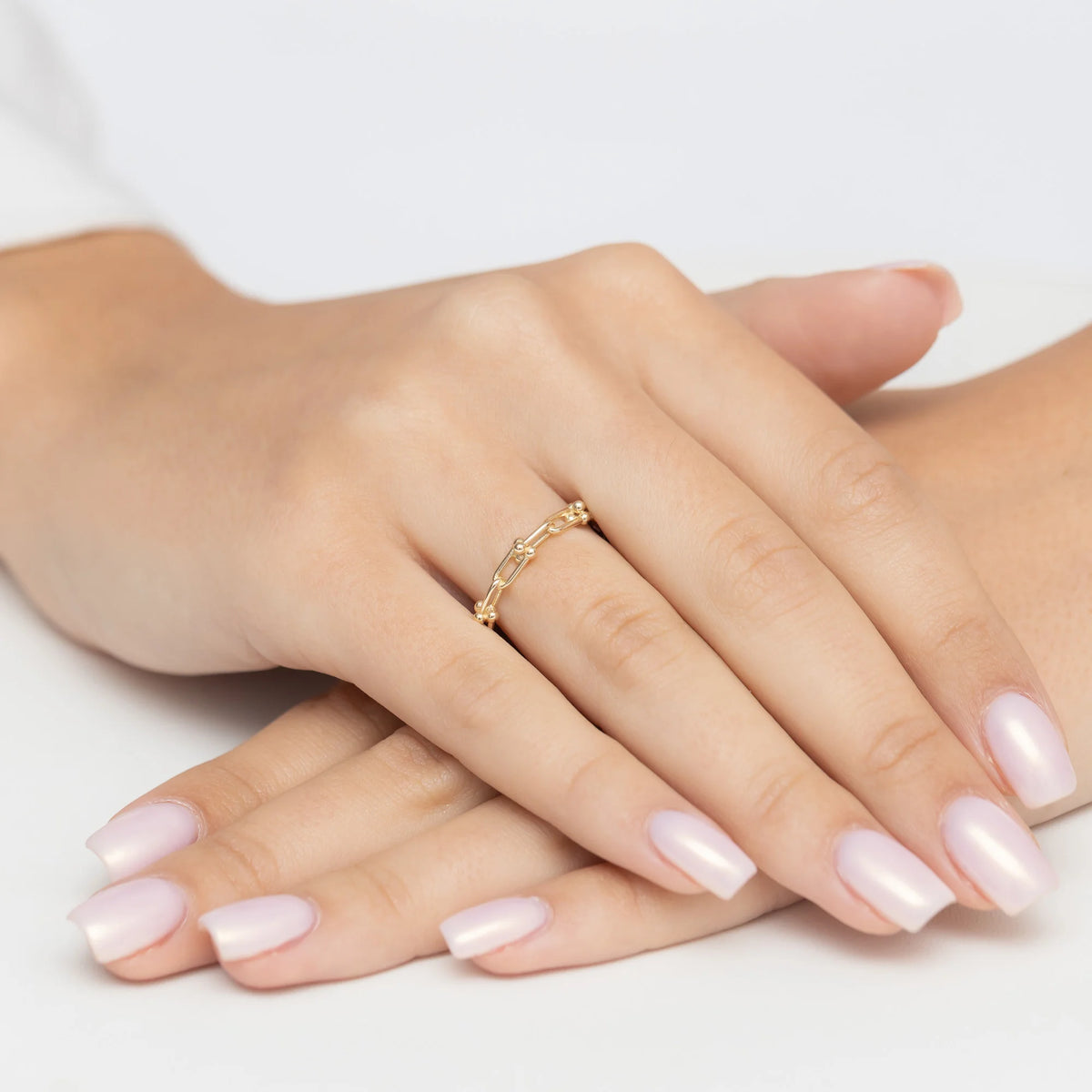 Ring aus 585er Gelbgold mit Perle