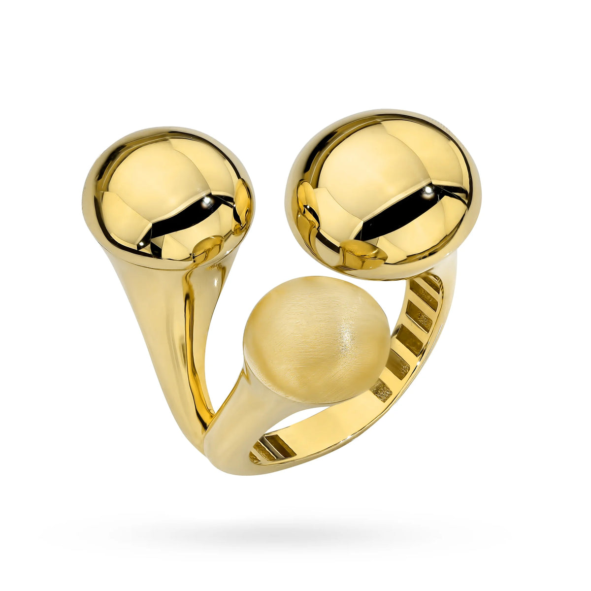Ring aus 585er Gelbgold mit Perle