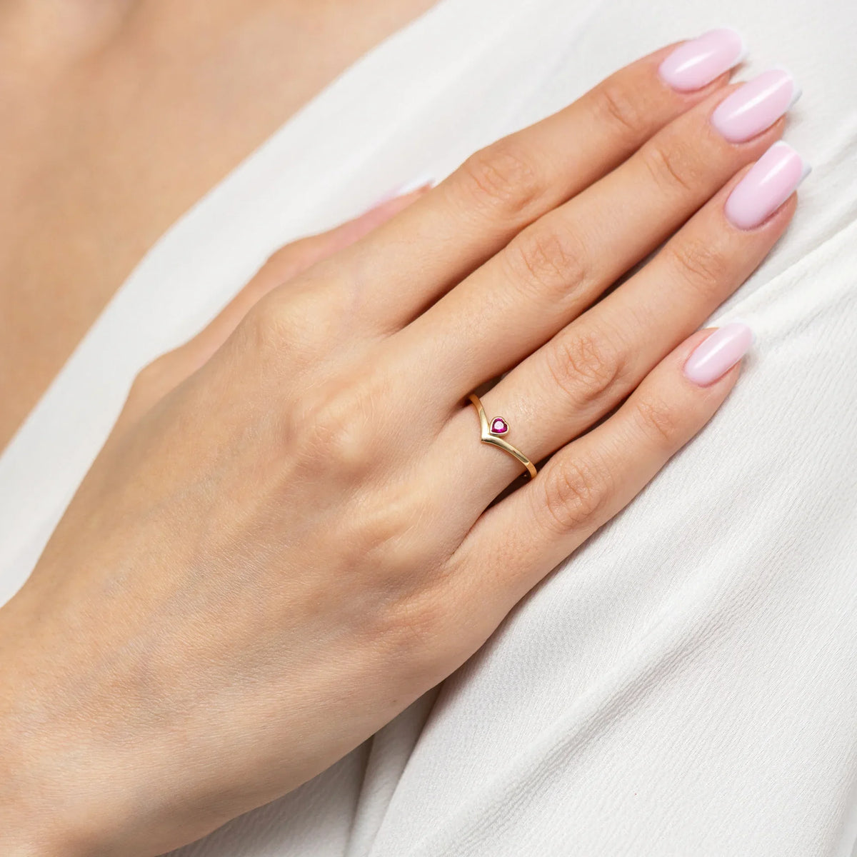 Ring aus 585er Gelbgold mit Zirkonia