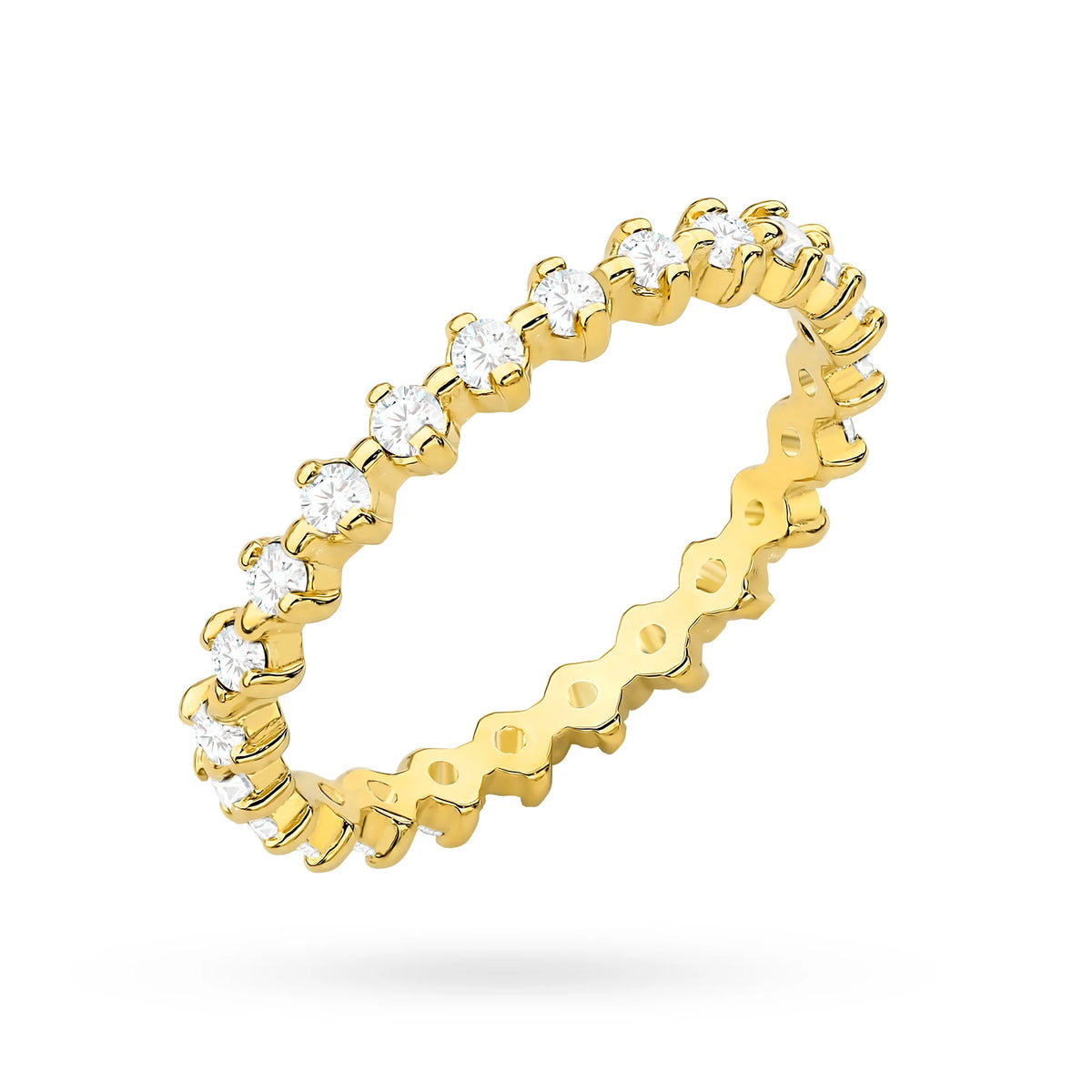 Ring aus 585er Gelbgold mit Zirkonia