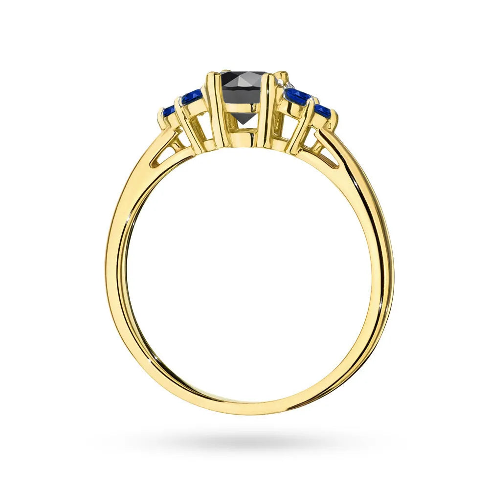 gold-ring-with-black-diamond-and-sapphires-p127