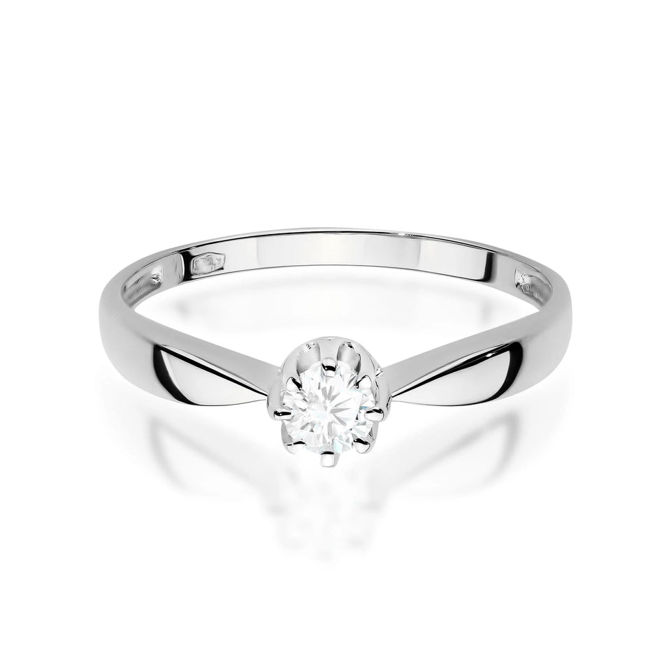 White Gold Ring with 0.15ct Diamond