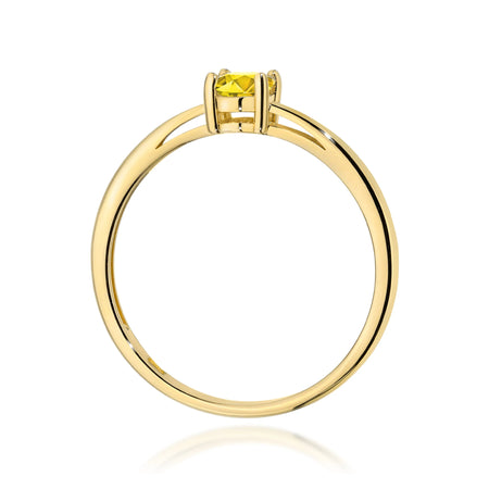 GREMARI 14K (585) Yellow Gold engagement ring with Oval 0.50 ct Lab-grown Diamond