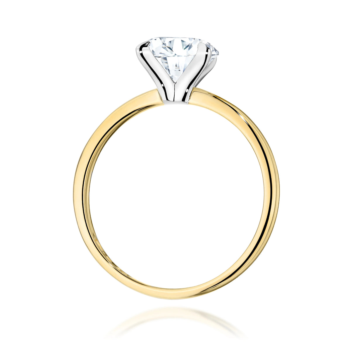 Ring aus 585er Gold mit 2,00 ct Round/Brilliant-Labordiamant