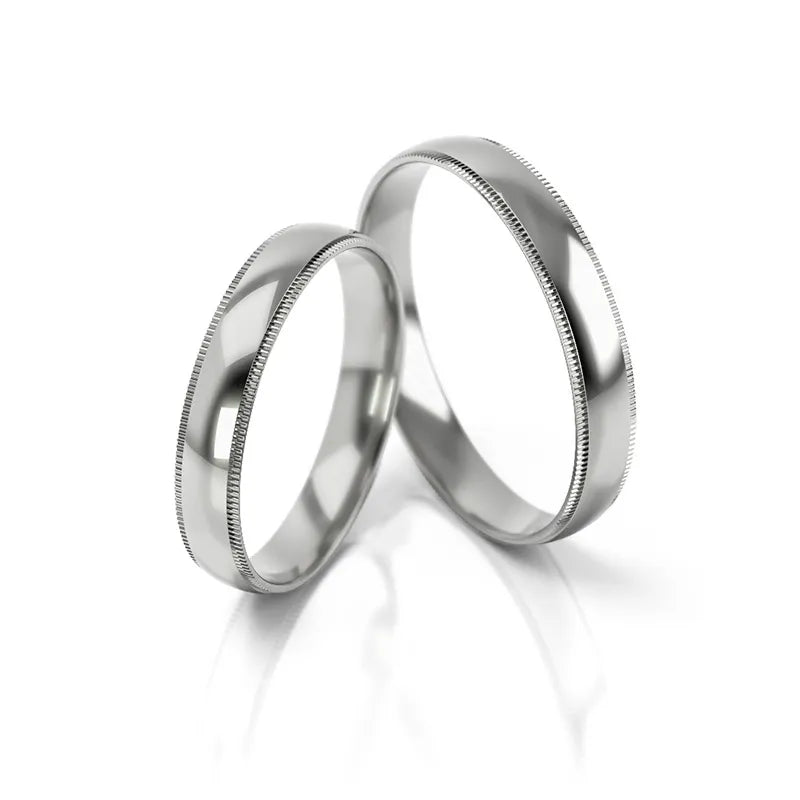 Weißgold Eheringe 4mm