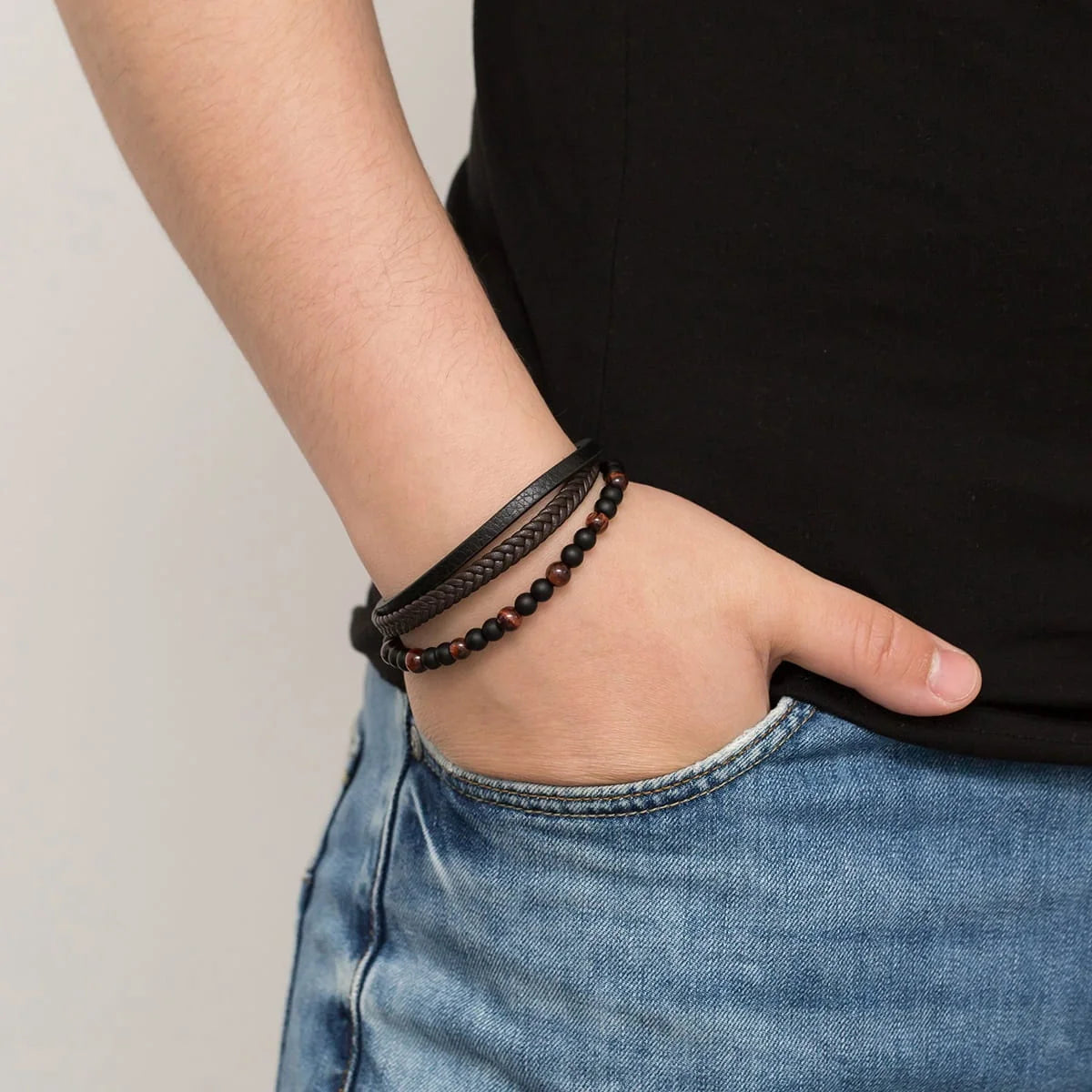 Herren-Lederarmband-bs020