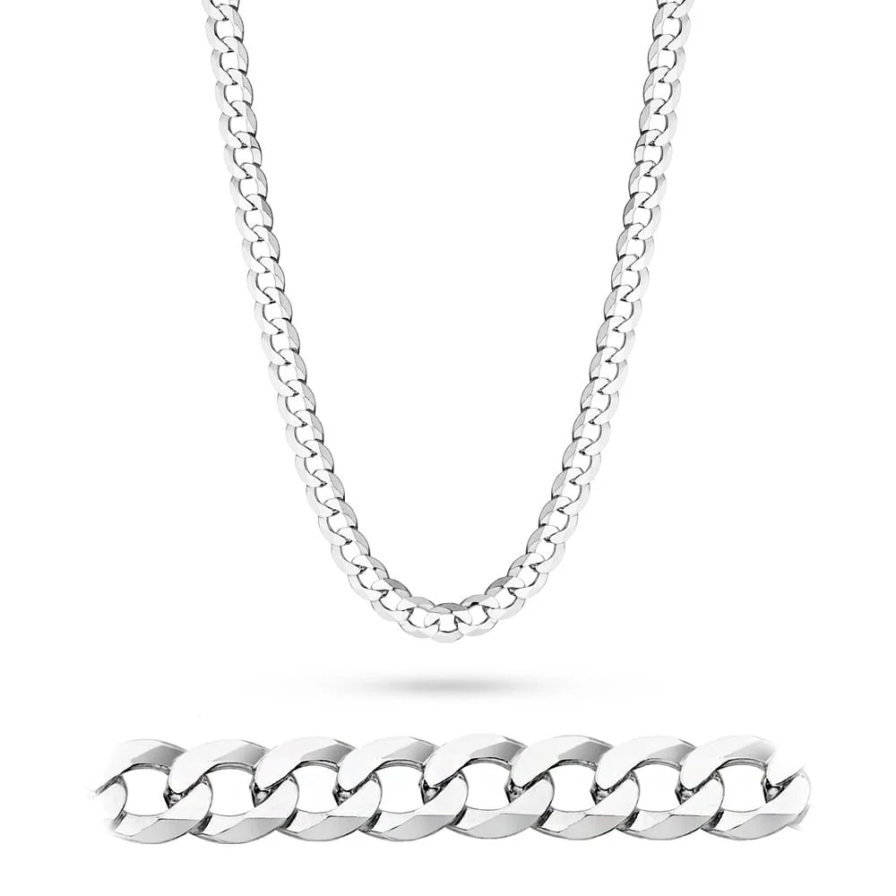 Herren-Silberkette-Flachpanzerkette-8mm-l217-925-55