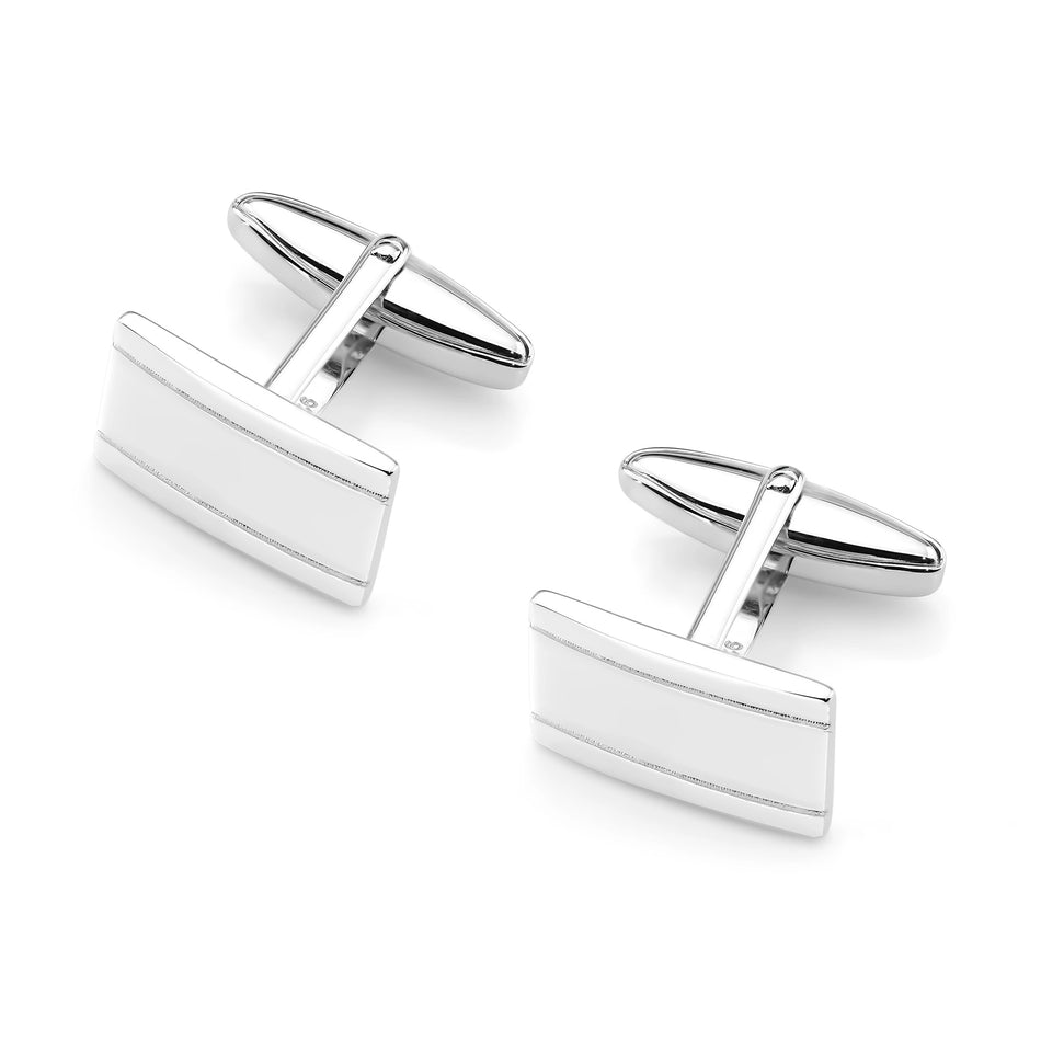 Men's Silver Cufflinks
