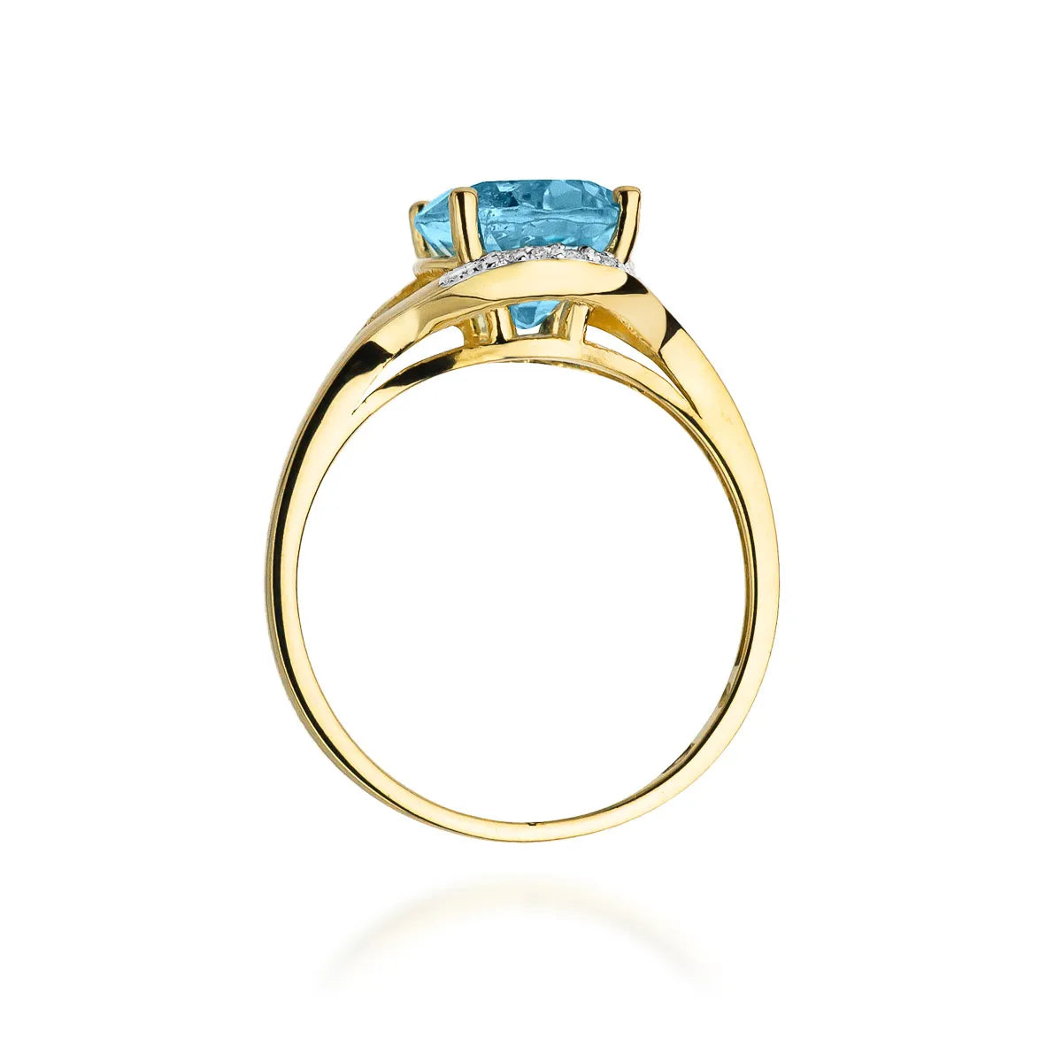 Goldring mit 3,00 ct Topas und 0,04 ct Diamanten W0150-TOB-01