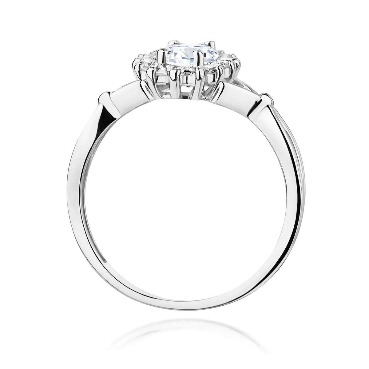 Ring aus Weißgold mit 0,70 ct und 0,28 ct Labordiamanten