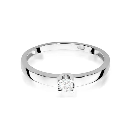 Diamond Engagement Ring in 585 White Gold