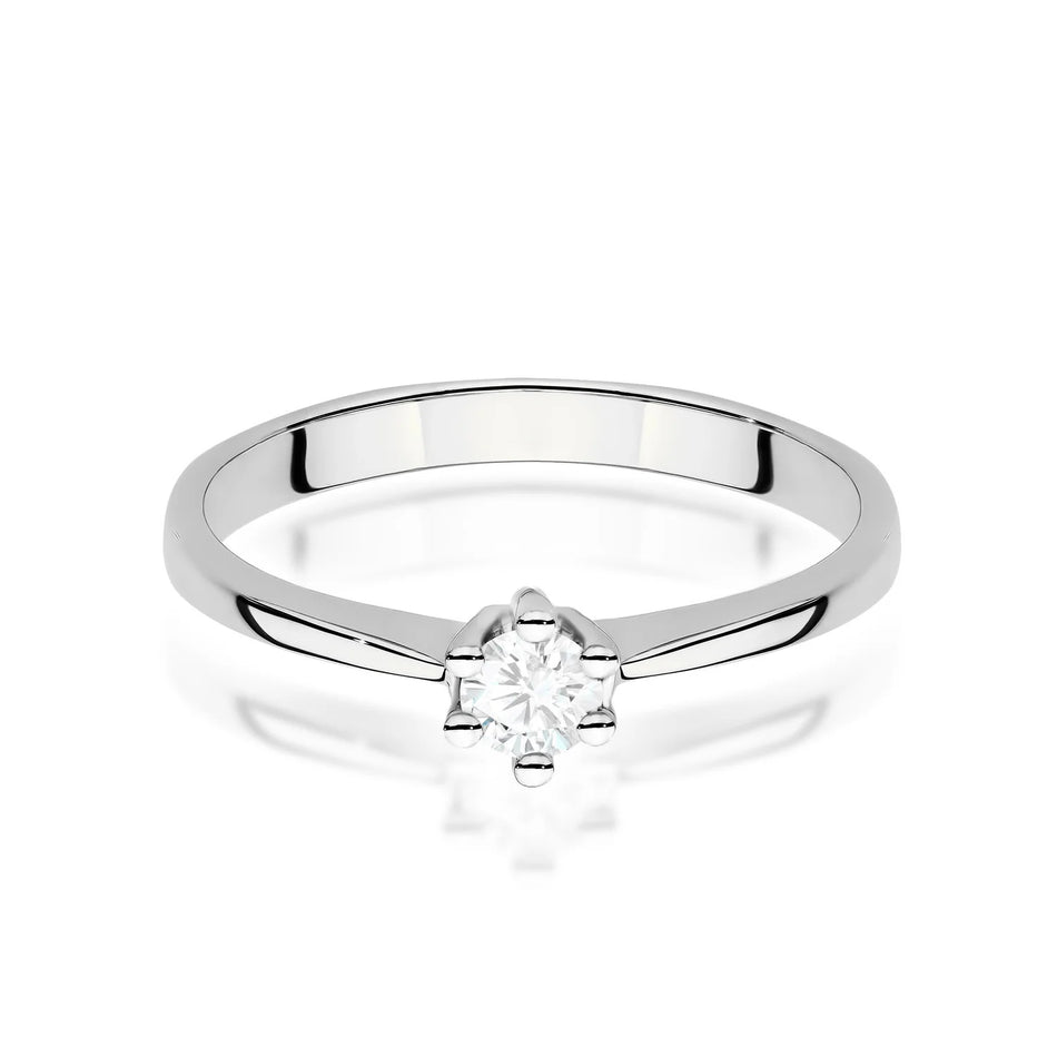 White Gold Ring with 0.15ct Diamond