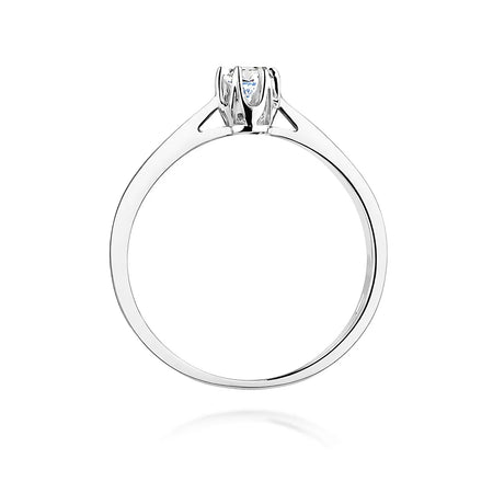 Diamond Engagement Ring in 585 White Gold