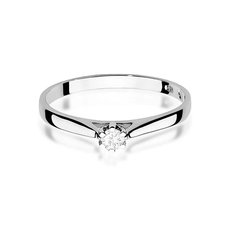 Diamond Engagement Ring in 585 White Gold