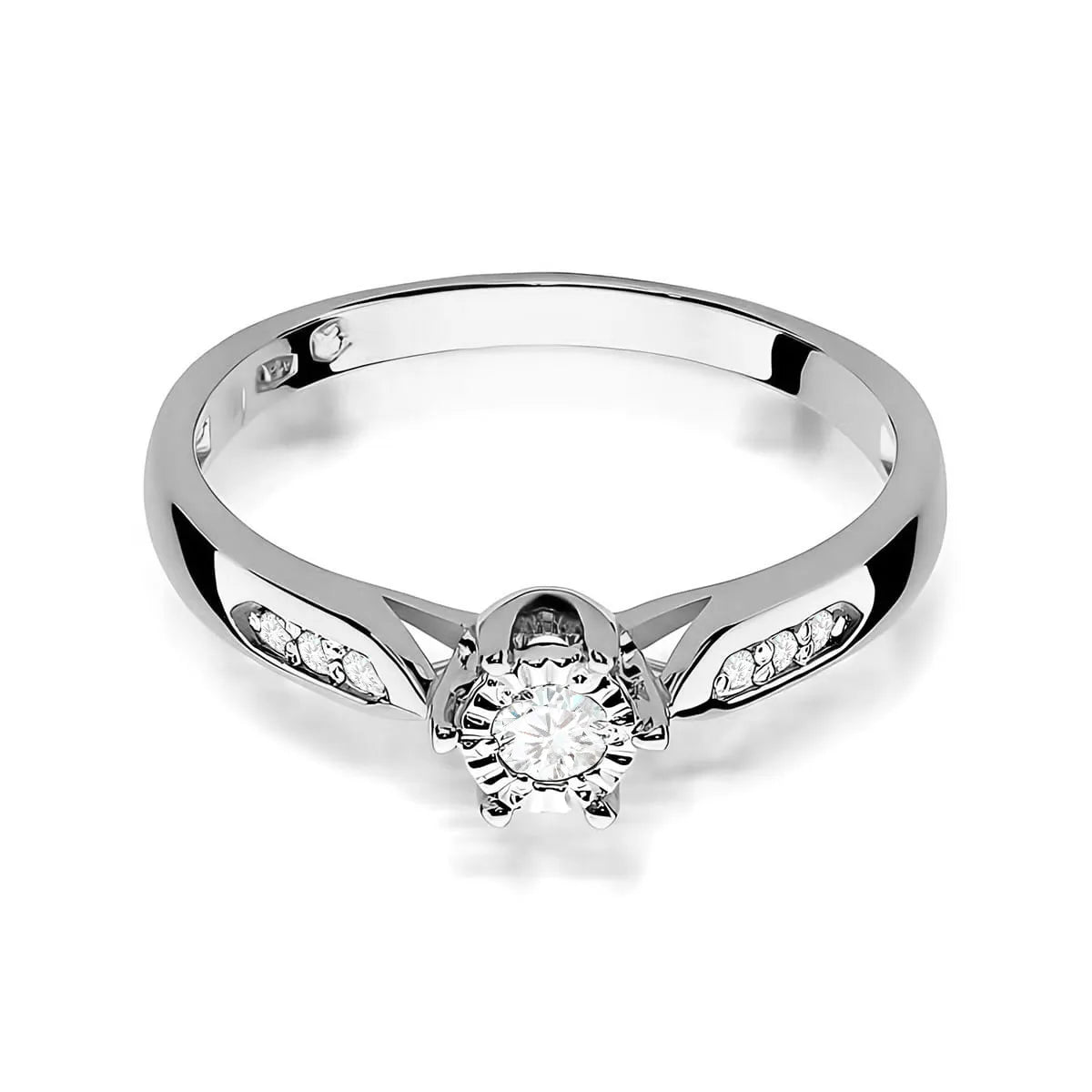 Goldring mit 0,08 ct und 0,052 ct Diamanten W0328 DIW 01