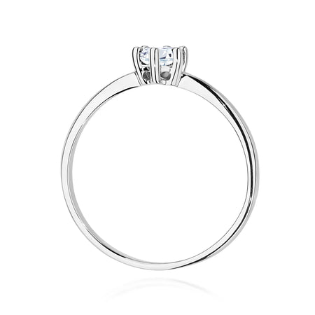 Diamond Engagement Ring in 585 White Gold