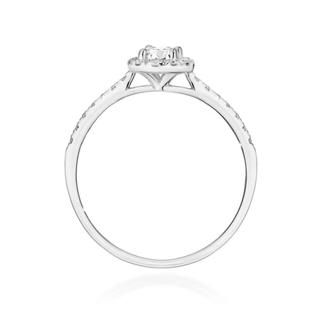 Diamond Engagement Ring in 585 White Gold