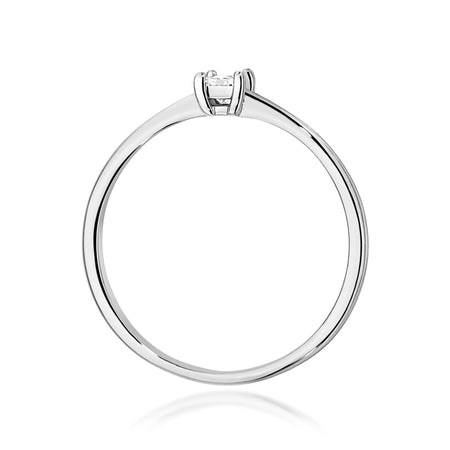 Diamond Engagement Ring in 585 White Gold