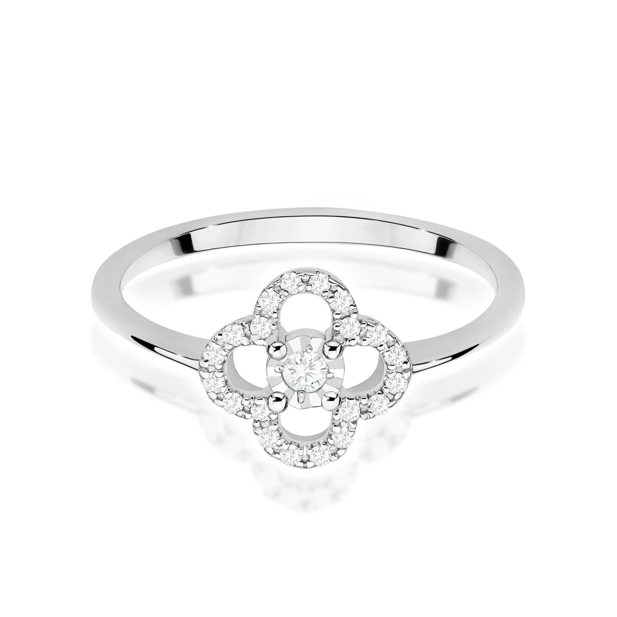 Goldring mit 0,03 ct und 0,10 ct Diamanten W0627 DIW 01