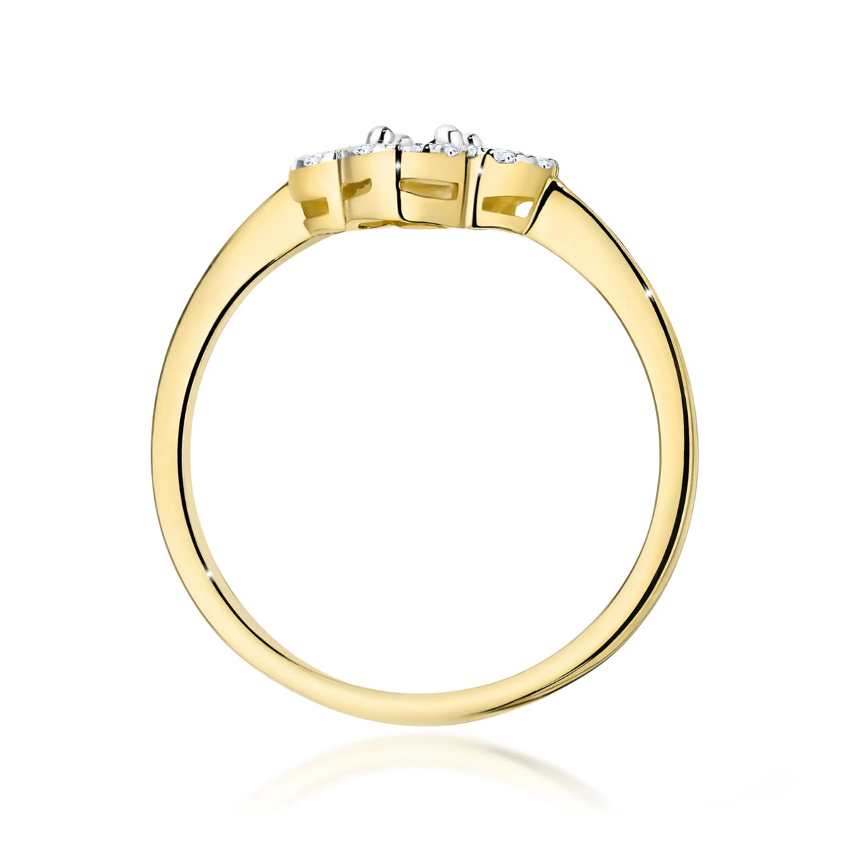 Goldring mit 0,03 ct und 0,10 ct Diamanten W0627 DIW 01