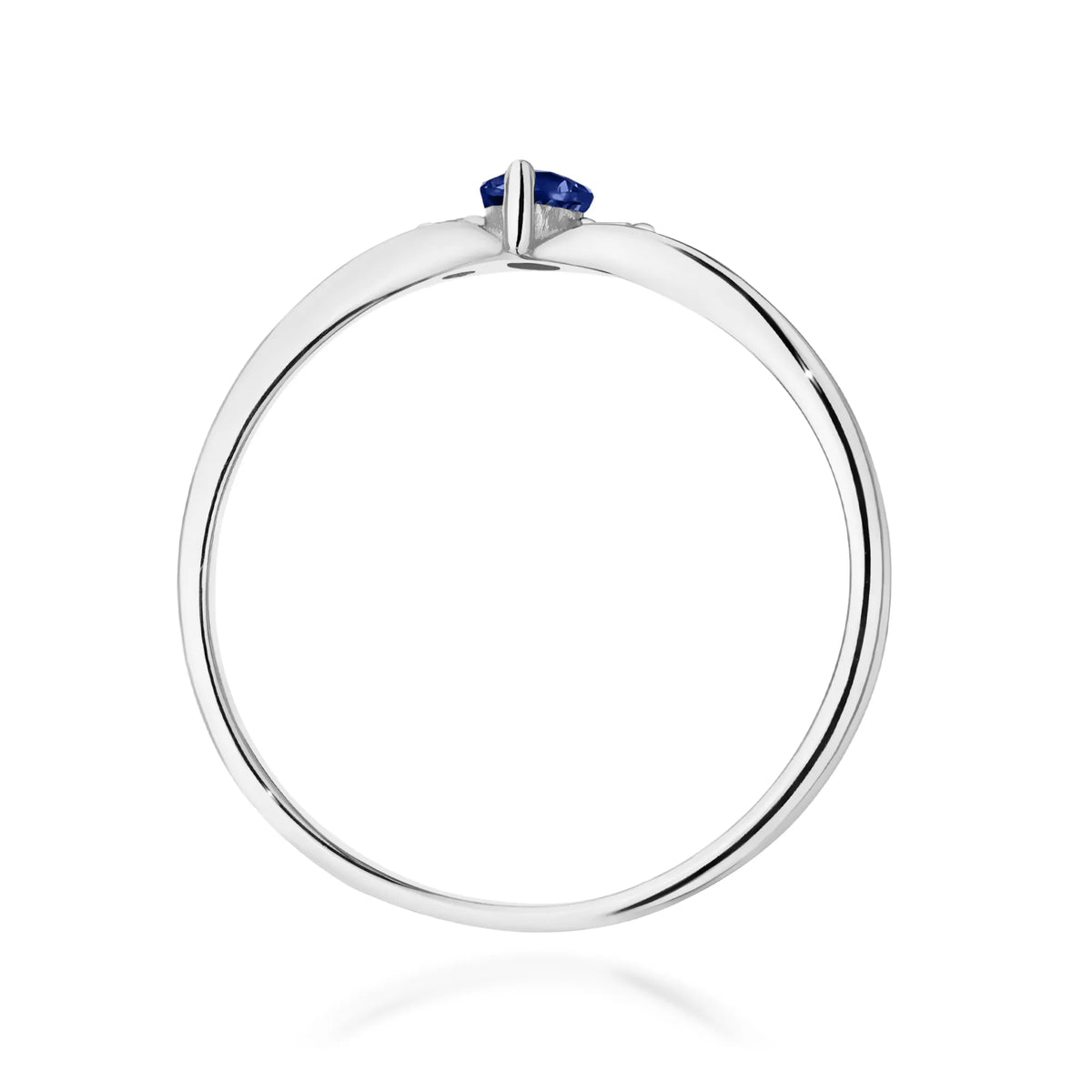 Goldring mit 0,30 ct Saphir und 0,04 ct Diamanten W0681-SAB-01