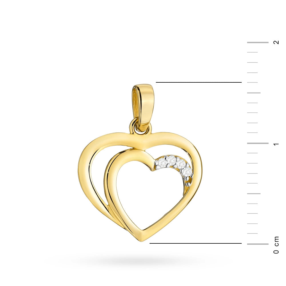 Anhänger aus 14-karätigem Gold ist ein zeitloser Ausdruck von Eleganz. Perfektes Geschenk für Mutter, Schwester, Ehefrau oder Tochter