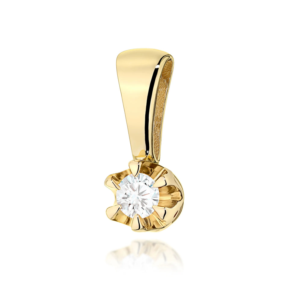 Gold Pendant with 0.12ct Diamond