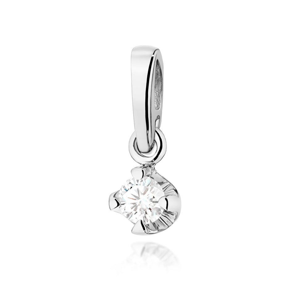 Gold Pendant with 0.08ct Diamond