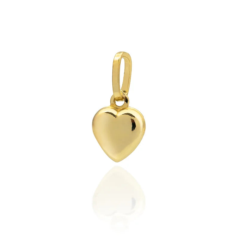 Gold Necklace with Heart Pendant