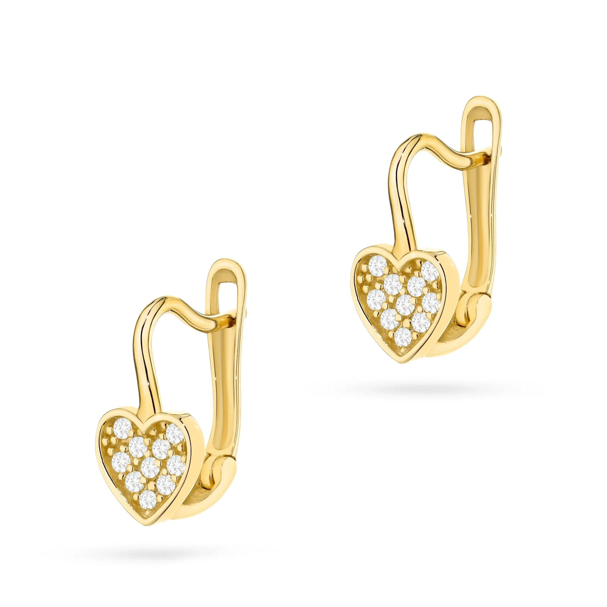 Kinder-Gold-Ohrringe mit englischem Verschluss K1845 14K 585 B