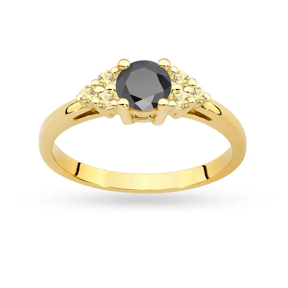 gold-ring-with-black-diamond-and-bronze-diamonds-p127