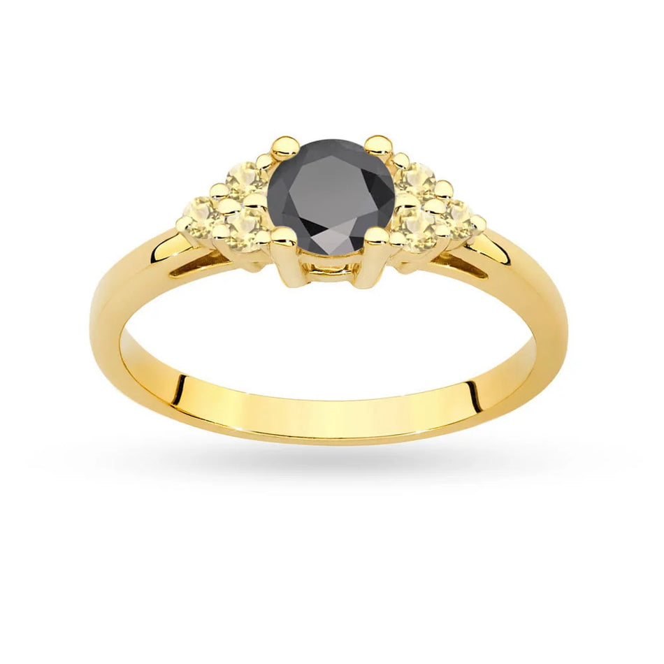gold-ring-with-black-diamond-and-bronze-diamonds-p127