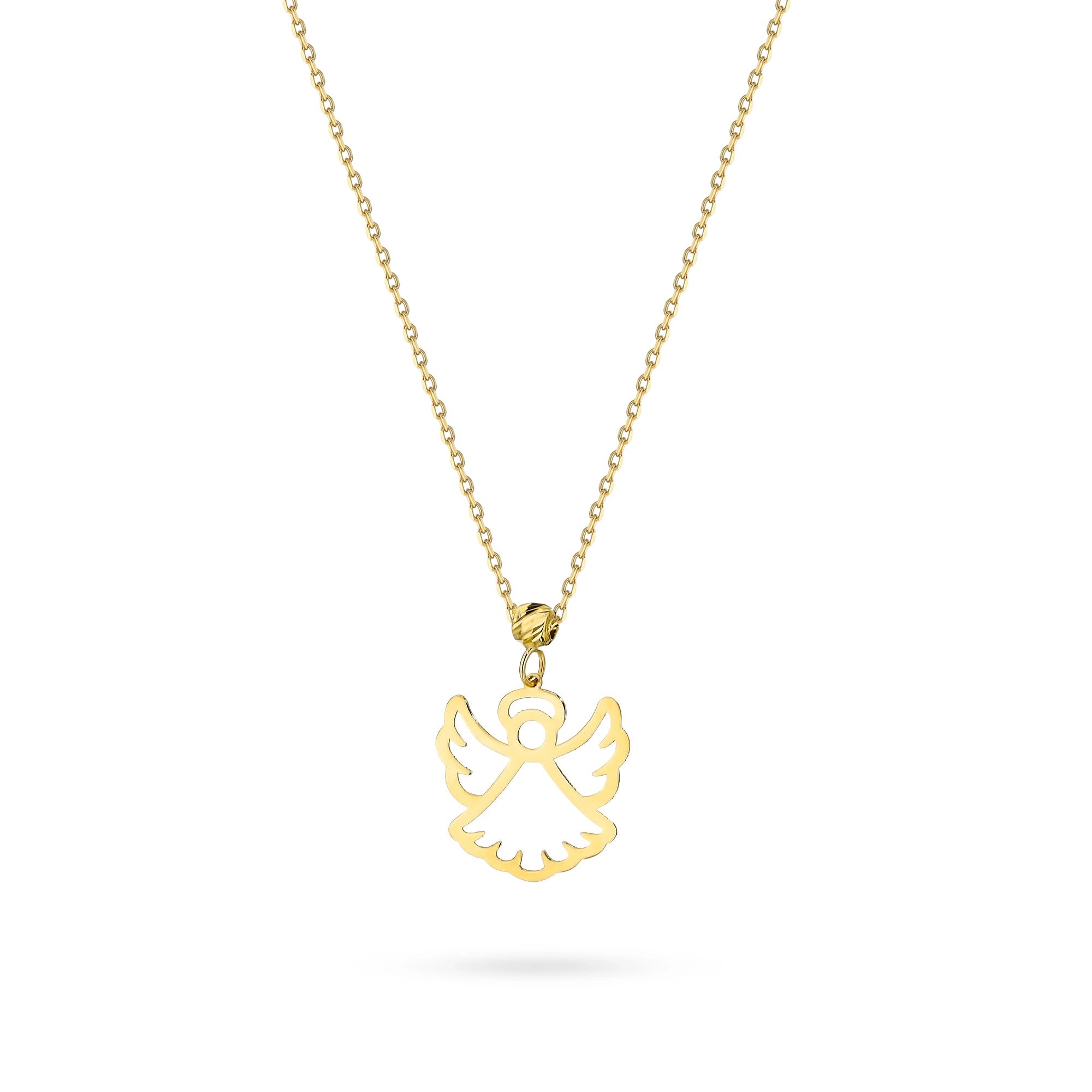 Goldene Halskette ist ein ausgezeichnetes Geschenk für eine geliebte Person. Die in 14K(585) Gold gefasste Halskette wird in einer eleganten Schachtel, einem Geschenksäckchen und einem Schmuckputztuch verpackt.