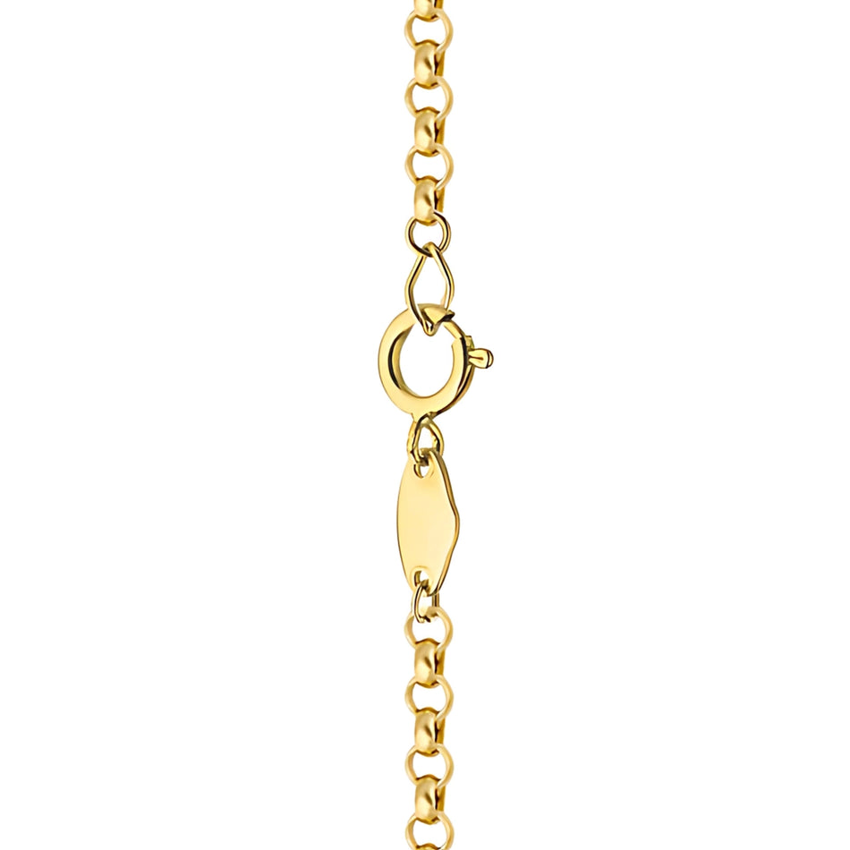 This 14-carat gold necklace is an exclusive accessory. Perfect for a gift.
