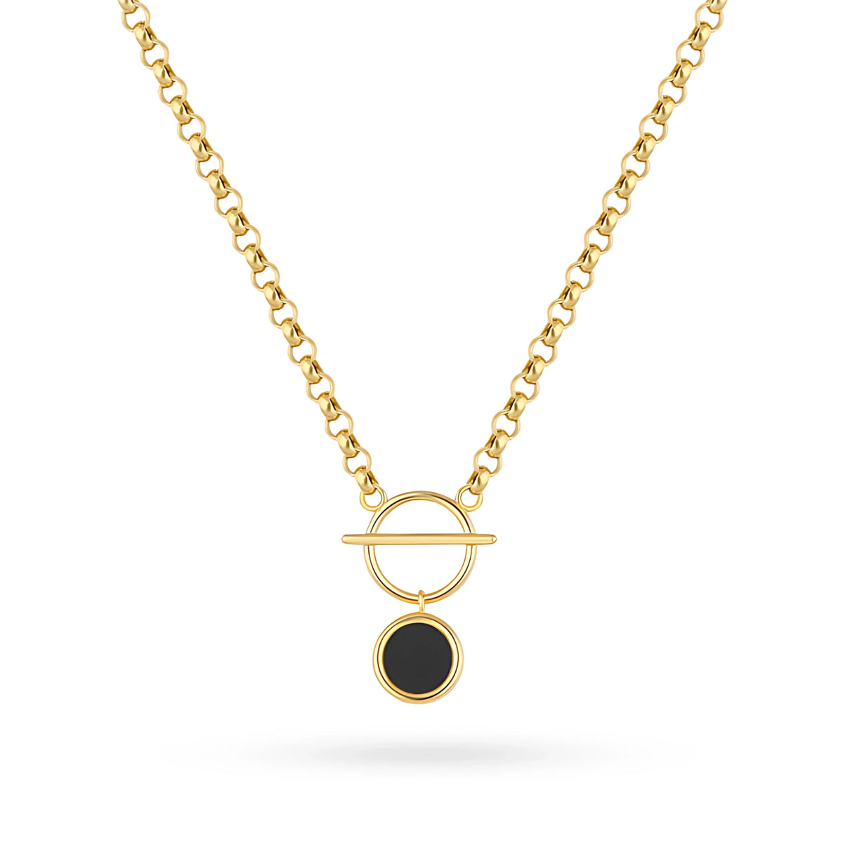 Diese Halskette aus 14-karätigem Gold ist ein exklusives Schmuckstück. Perfekt als Geschenk.