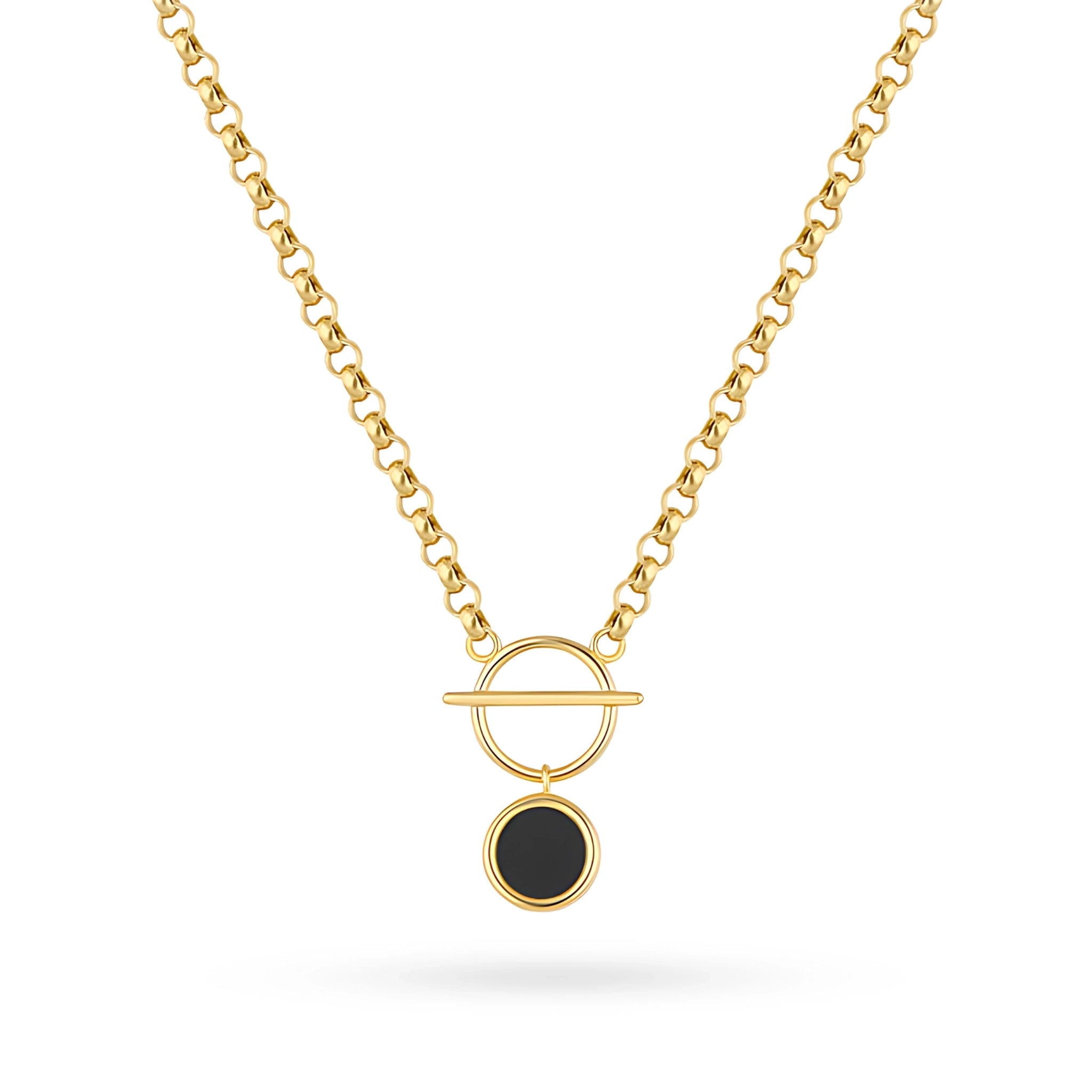 Diese Halskette aus 14-karätigem Gold ist ein exklusives Schmuckstück. Perfekt als Geschenk.